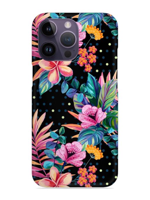 Seamless Floral Pattern Snap Case for Apple Iphone 14 Pro Zapvi