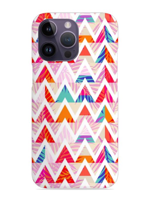 Abstract Triangle Background Snap Case for Apple Iphone 14 Pro Zapvi