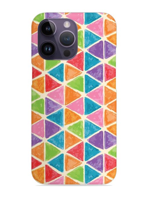 Seamless Colorful Isometric Snap Case for Apple Iphone 14 Pro Zapvi