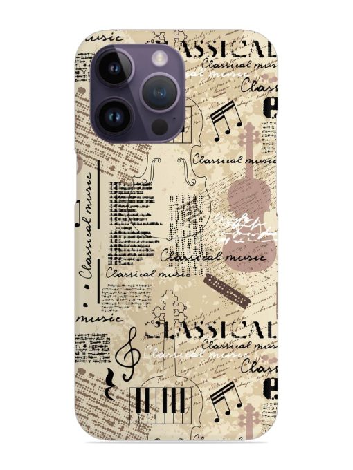 Classical Music Lpattern Snap Case for Apple Iphone 14 Pro Zapvi