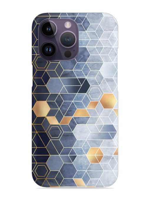 Geometric Abstraction Hexagons Snap Case for Apple Iphone 14 Pro