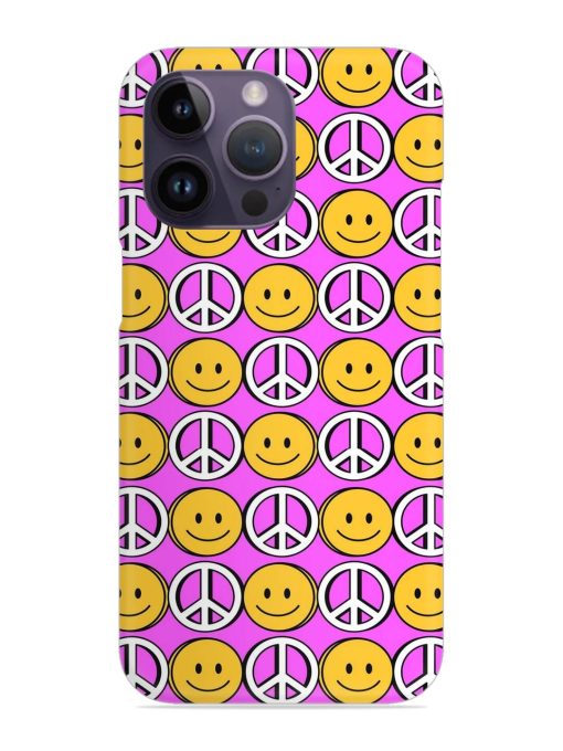 Smiley Face Peace Snap Case for Apple Iphone 14 Pro Zapvi