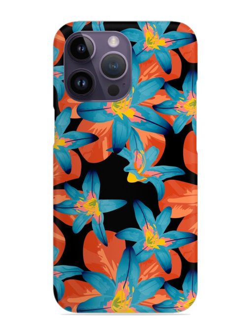 Philippine Flowers Seamless Snap Case for Apple Iphone 14 Pro Zapvi