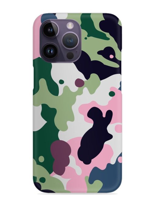 Seamless Funky Camouflage Snap Case for Apple Iphone 14 Pro Zapvi