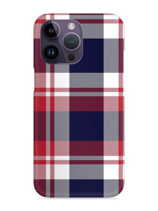 Classic Plaid Tartan Snap Case for Apple Iphone 14 Pro Zapvi