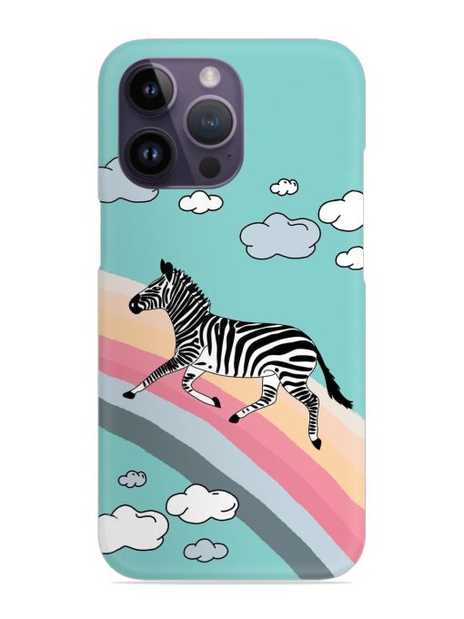 Running Zebra Snap Case for Apple Iphone 14 Pro Zapvi