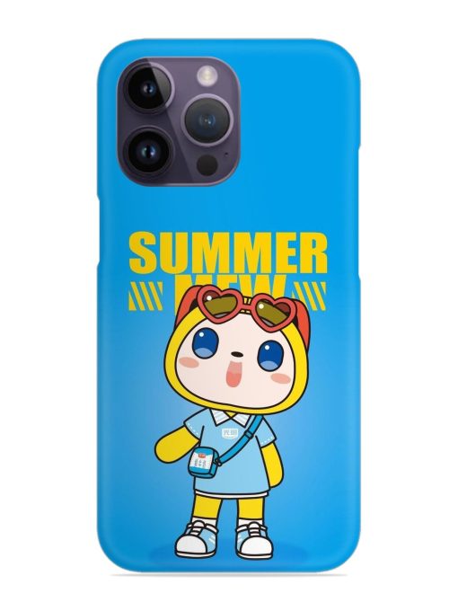 Summer Mew Cartoon Snap Case for Apple Iphone 14 Pro Zapvi