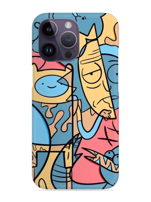 Silly Face Doodle Snap Case for Apple Iphone 14 Pro Zapvi