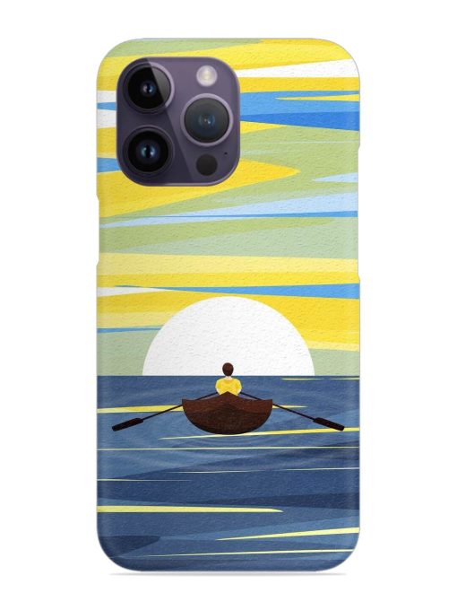 Rowing Person Ferry Paddle Snap Case for Apple Iphone 14 Pro Max Zapvi