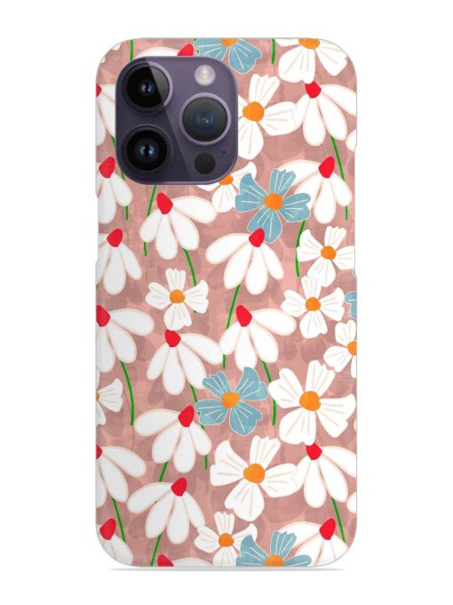 Abstract Petal Flowers Snap Case for Apple Iphone 14 Pro Max Zapvi