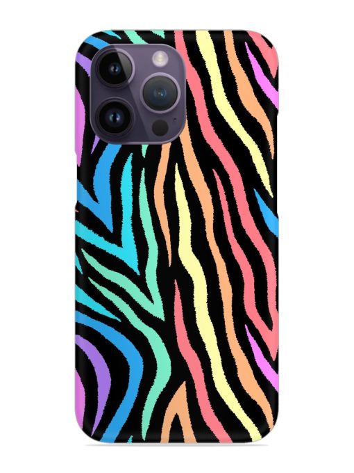 Colorful Abstract Zebra Snap Case for Apple Iphone 14 Pro Max