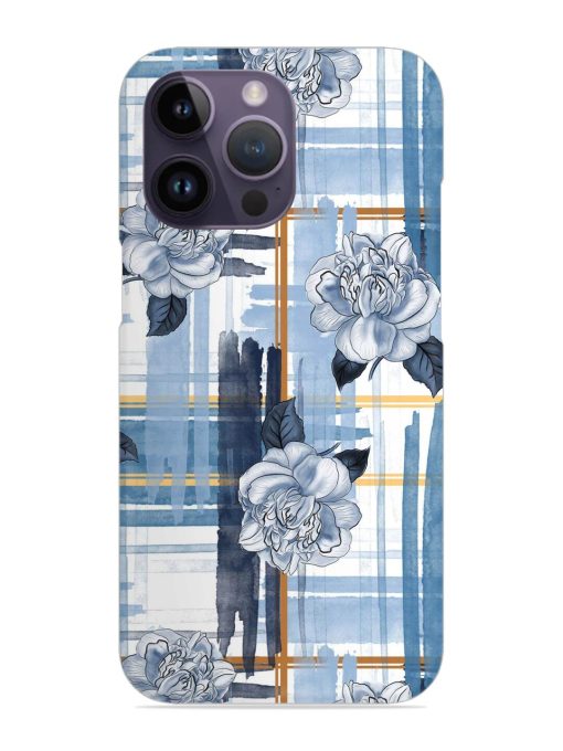 Watercolor Pattern Rose Snap Case for Apple Iphone 14 Pro Max Zapvi