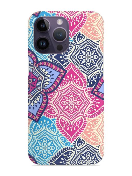 Ethnic Floral Seamless Snap Case for Apple Iphone 14 Pro Max Zapvi