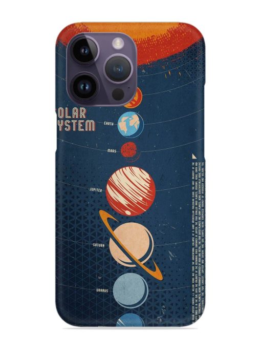 Solar System Vector Snap Case for Apple Iphone 14 Pro Max Zapvi