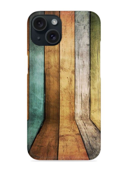 Wooden Realistic Art Snap Case for Apple Iphone 15 Zapvi