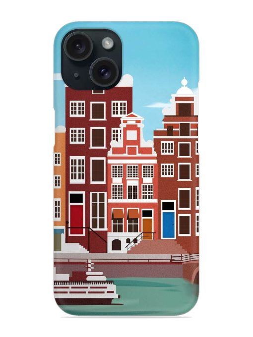 Scenery Architecture Amsterdam Landscape Snap Case for Apple Iphone 15 Zapvi