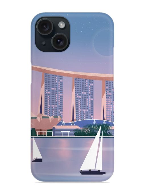 Singapore Scenery Architecture Snap Case for Apple Iphone 15 Zapvi