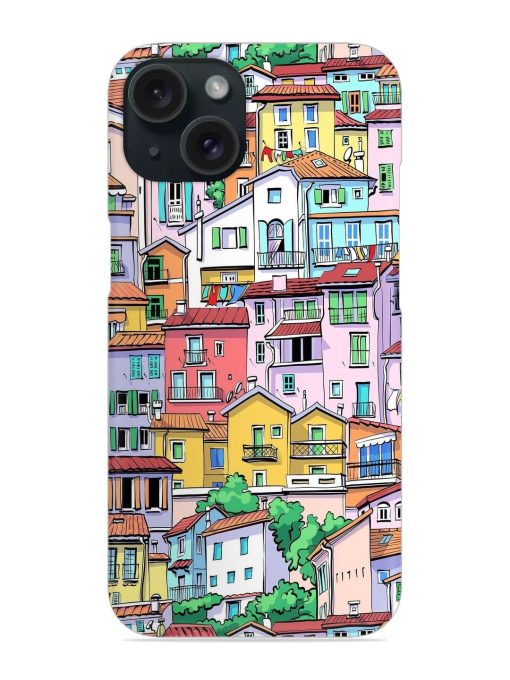 Europe Old Town Snap Case for Apple Iphone 15 Zapvi