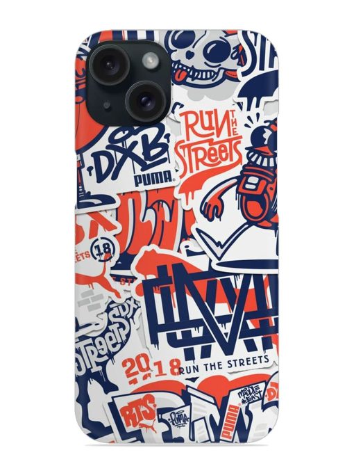 Run The Street Snap Case for Apple Iphone 15 Zapvi