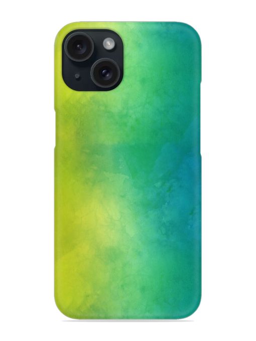 Yellow Green Gradient Snap Case for Apple Iphone 15