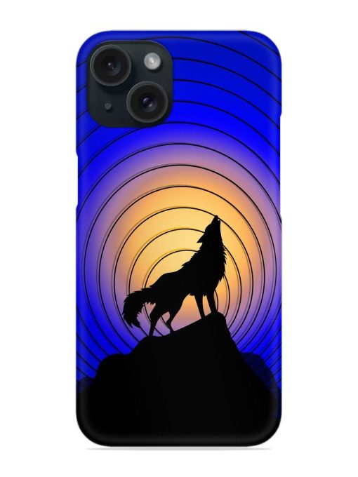 Fox Roaring Design Snap Case for Apple Iphone 15 Zapvi