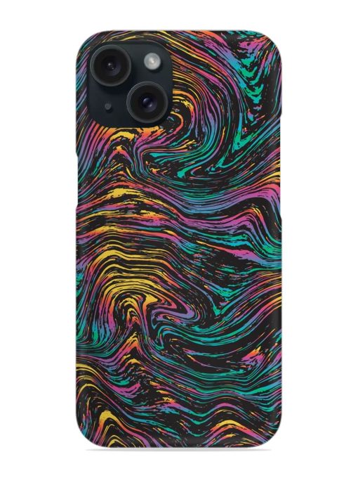 Abstract Liquid Colors Snap Case for Apple Iphone 15 Zapvi