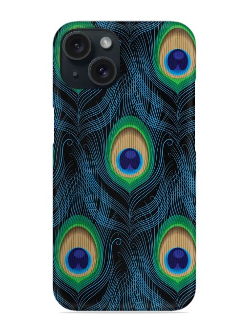 Seamless Pattern Peacock Snap Case for Apple Iphone 15 Zapvi