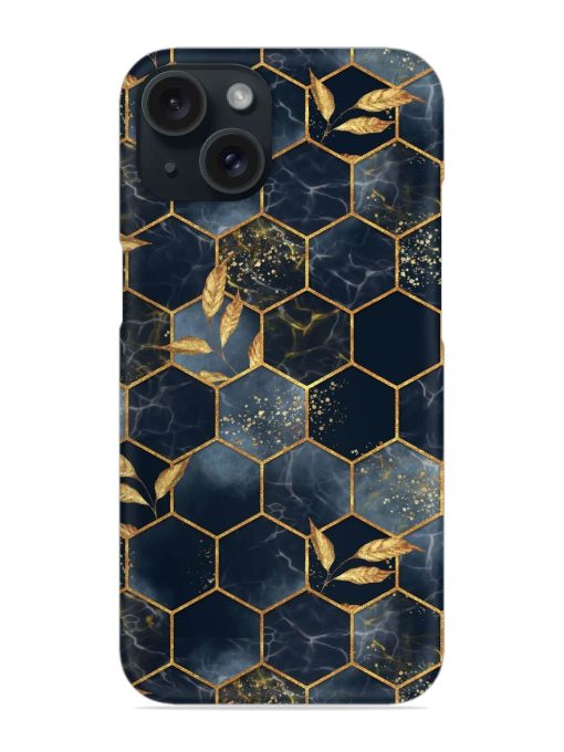 Marble Hexagon Seamless Snap Case for Apple Iphone 15 Zapvi