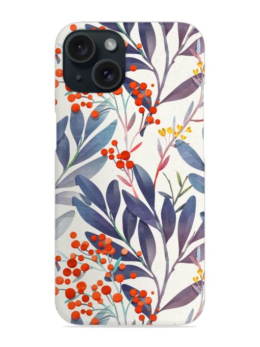 Seamless Floral Pattern Snap Case for Apple Iphone 15 Zapvi