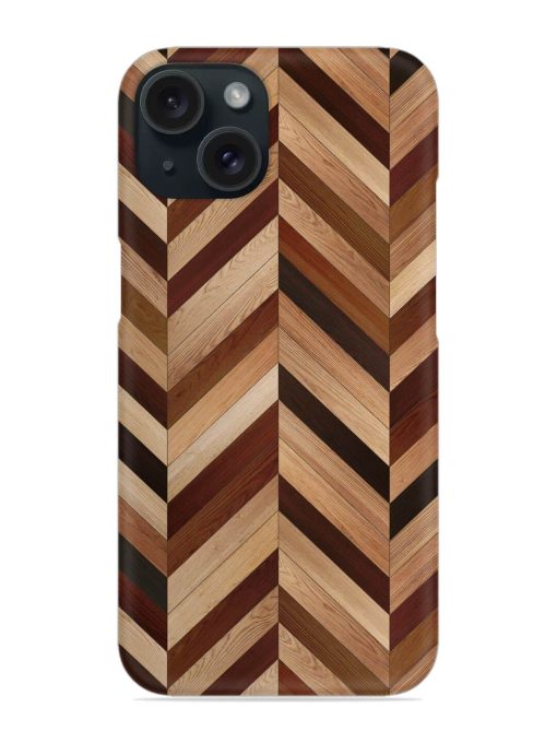 Seamless Wood Parquet Snap Case for Apple Iphone 15 Zapvi