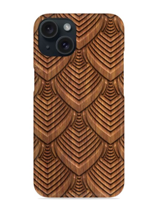 Carved Pattern On Snap Case for Apple Iphone 15 Zapvi