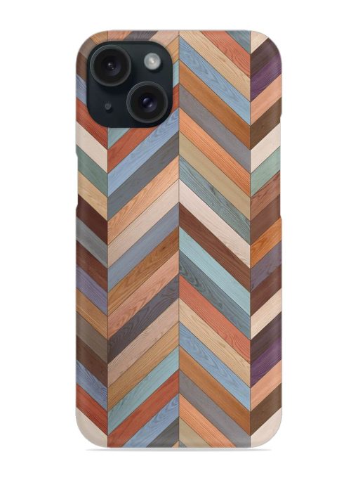 Seamless Wood Parquet Snap Case for Apple Iphone 15 Zapvi