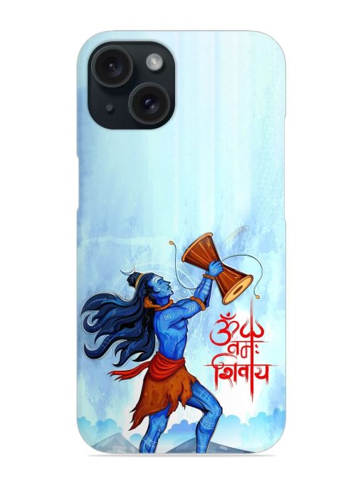 Illustration Lord Shiva Snap Case for Apple Iphone 15 Zapvi