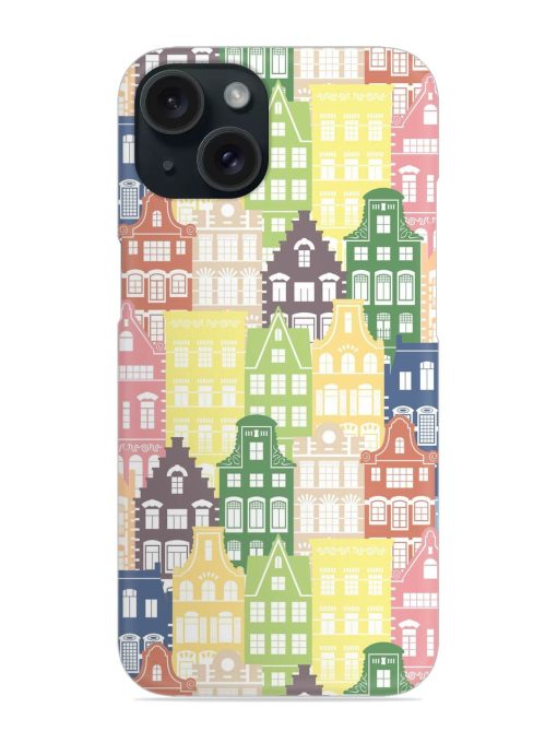 Seamless Shapes Pattern Snap Case for Apple Iphone 15 Zapvi