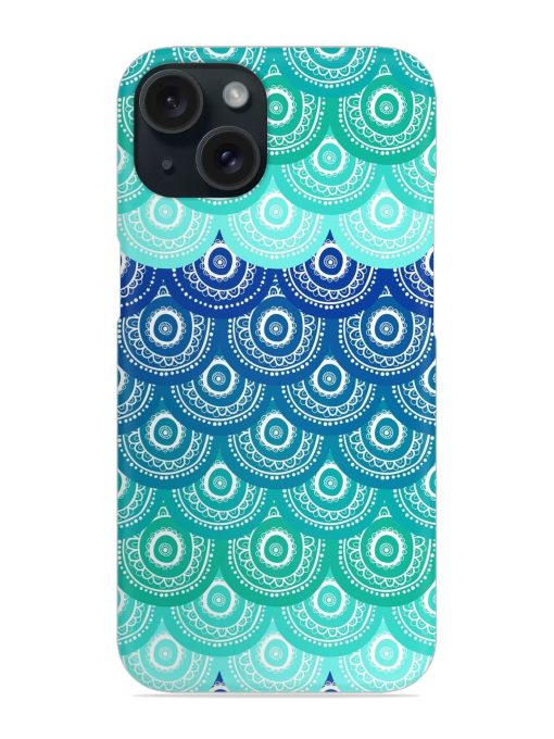 Ethnic Seamless Pattern Snap Case for Apple Iphone 15 Zapvi