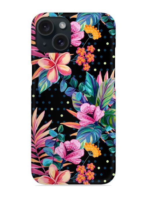 Seamless Floral Pattern Snap Case for Apple Iphone 15 Zapvi