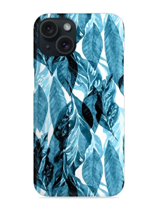 Leaves Pattern Jungle Snap Case for Apple Iphone 15 Zapvi