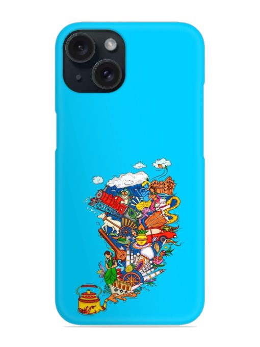 Vector Design Indian Snap Case for Apple Iphone 15 Zapvi