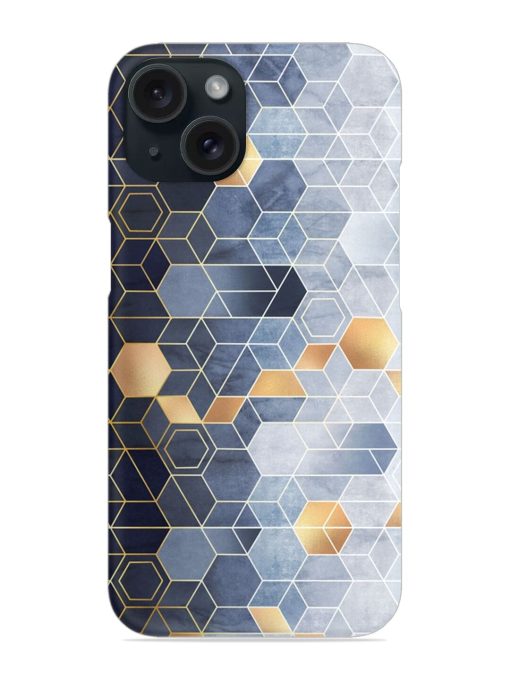 Geometric Abstraction Hexagons Snap Case for Apple Iphone 15 Zapvi