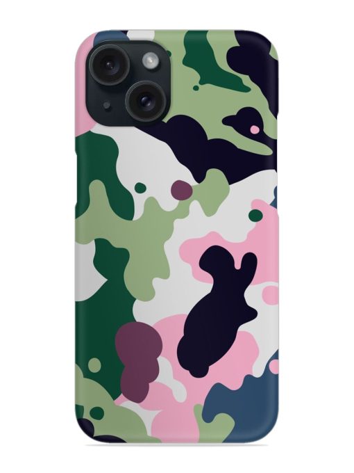 Seamless Funky Camouflage Snap Case for Apple Iphone 15 Zapvi