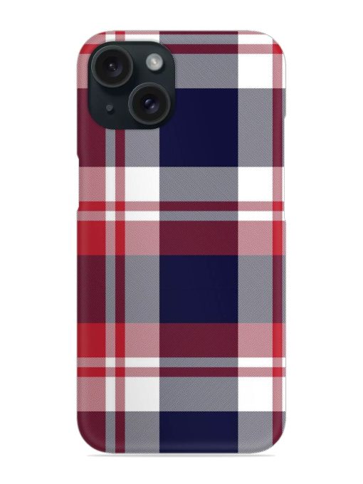 Classic Plaid Tartan Snap Case for Apple Iphone 15 Zapvi