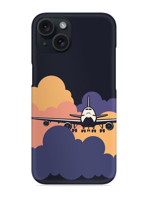 Aeroplane vector Snap Case for Apple Iphone 15 Zapvi