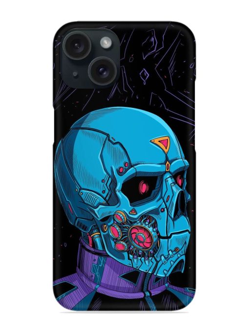 Skull Robo Vector Snap Case for Apple Iphone 15 Zapvi