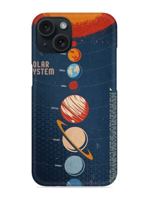 Solar System Vector Snap Case for Apple Iphone 15 Zapvi