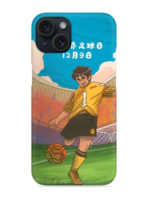 Soccer Kick Snap Case for Apple Iphone 15 Zapvi