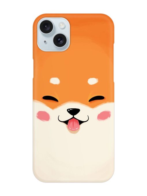 Cute Dog Face Vector Snap Case for Apple Iphone 15 Plus Zapvi