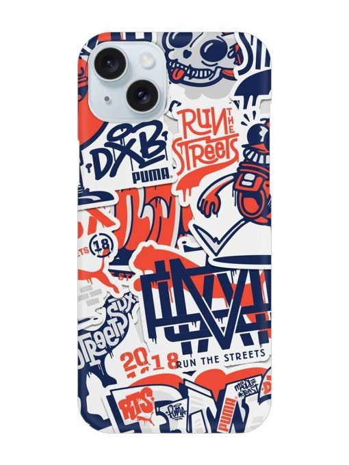 Run The Street Snap Case for Apple Iphone 15 Plus Zapvi