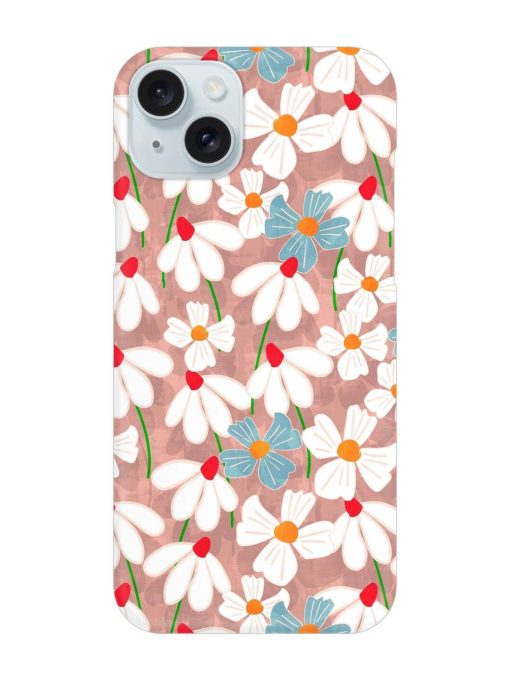 Abstract Petal Flowers Snap Case for Apple Iphone 15 Plus Zapvi