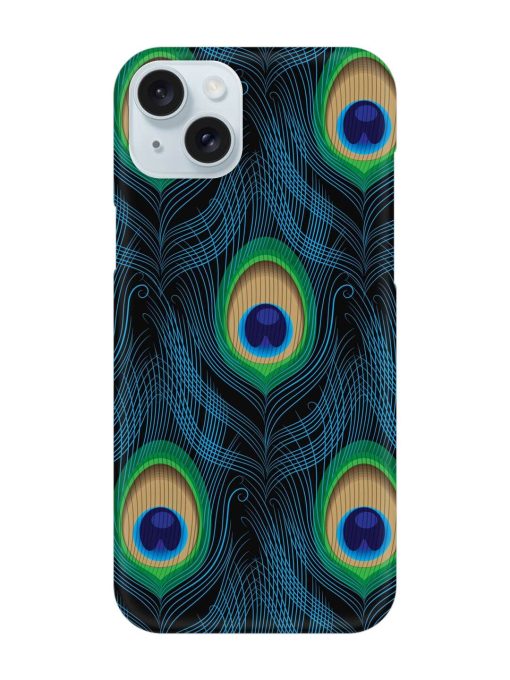 Seamless Pattern Peacock Snap Case for Apple Iphone 15 Plus Zapvi