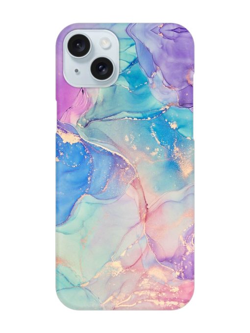 Alcohol Ink Colors Snap Case for Apple Iphone 15 Plus Zapvi